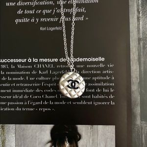 Repurposed Chanel Quilted Necklace